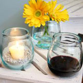 Clear Stemless Glasses-Set of 4