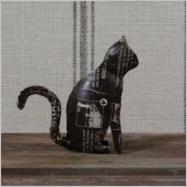 Black Metal Cat Set of 2